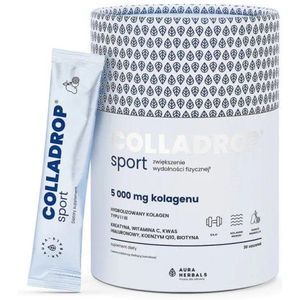 Aura Herbals Colladrop ® Sport, Marine Collageen 5 000 mg - 30 Zakjes