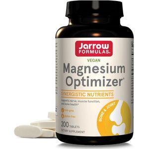 Magnesium Optimizer 200 tablets - magnesiummalaat voor sterke botten en spieren | Jarrow Formulas