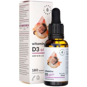Aura Herbals Vitamine D3 Baby, druppels 400 IE - 30 ml