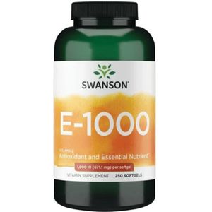 Swanson Vitamine E 1000 IE - 250 Capsules