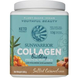 Sunwarrior Collageenopbouwende proteïnepeptiden, Zout Karamel - 500 g