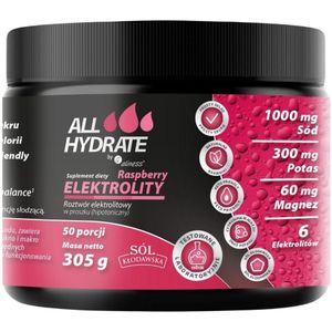 Aliness ALLHydrate Elektrolyten, Framboos - 305 g