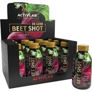 Activlab De Luxe Pre-Workout Shot, Rode biet - 12 Stuks