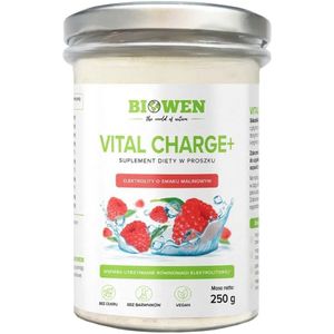 Biowen Vital Charge+ Elektrolyten, Framboos - 250 g