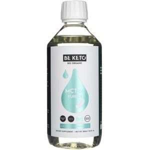 BeKeto MCT Olie Puur C8, Puur Caprylzuur Triglyceride Olie - 500 ml