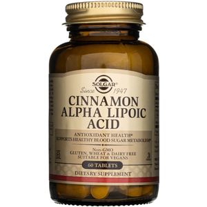 Solgar Kaneel Alpha Liponzuur - 60 tabletten