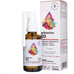 Aura Herbals Vitamine D3 voor kinderen MCT, Aerosol - 50 ml