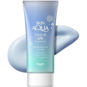 Rohto Skin Aqua Tone Up UV Essence Blue SPF50+ PA++++ - 80 g