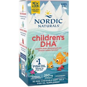 Nordic Naturals DHA voor kinderen 250 mg, St RAW bes - 90 mini-softgels