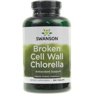 Swanson Chlorella met gebroken celwand - 360 tabletten