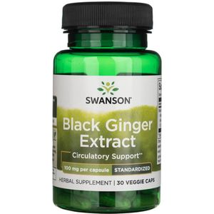 Swanson Zwarteg ember extract 100mg - 30 plantaardige capsules