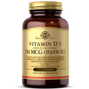 Solgar Vitamine D3 250 mcg ( 10000 IU ) - 120 softgels