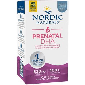 Nordic Naturals Prenatal DHA 830 mg, Zonder smaak - 90 capsules
