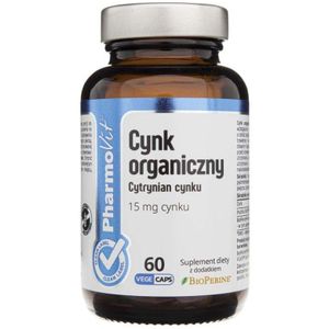 Pharmovit Organische zink 15 mg - 60 Capsules