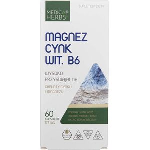 Medica Herbs Magnesium Zink Vitamine B6 - 60 Capsules