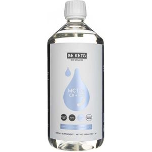 BeKeto MCT Olie Puur C8 + C10, Capryl & Caprinezuur Triglyceride Olie - 1000 ml