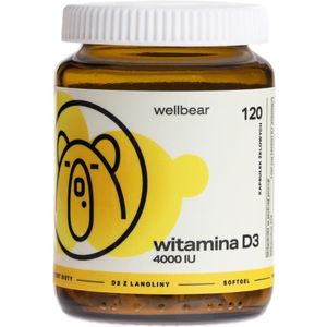 Wellbear Vitamine D3 4000 IU - 120 softgels
