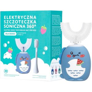 Simed Sonic tandenborstel 360 voor kinderen U-vorm 2 in 1 - Blauw