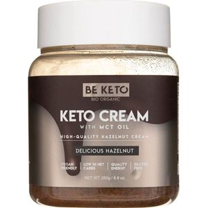 BeKeto Keto Crème met MCT Olie, Heerlijke Hazelnoot - 250 g