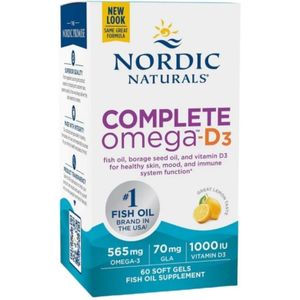 Nordic Naturals Complete Omega-D3, Citroen - 60 Capsules