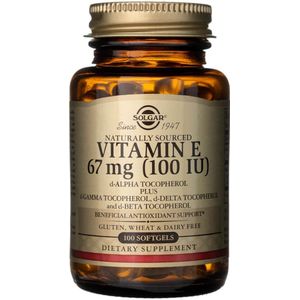 Solgar Vitamine E 67 mg ( 100 IU ) ( d-Alpha Tocopherol ) - 100 softgels