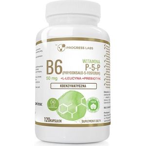 Progress Labs Vitamine B6 P-5-P Co-enzym + Inuline - 120 capsules