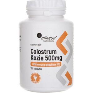 Aliness Colostrum Geiten IG 28% 500 mg - 100 Capsules