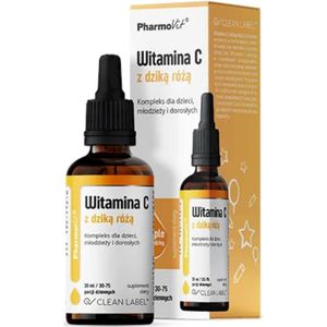 Pharmovit Vitamine C met Rozenbottel voor Kinderen, Jongeren en Volwassenen - 30 ml