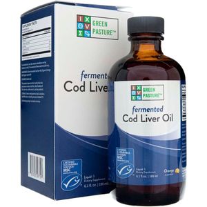 Green Pasture Gefermenteerde levertraan, Sinaasappel - 176 ml