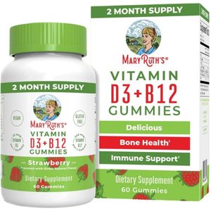 MaryRuth's Organic D3+B12, St RAW bessen - 60 gummies