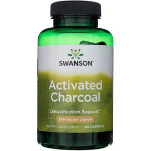 Swanson - Geactiveerde Houtskool - 260 mg - 120 Capsules