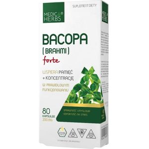 Medica Herbs Bacopa (Brahmi) Forte - 80 Capsules