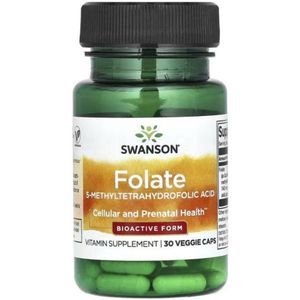 Swanson Foliumzuur Folian Quatrefolic - 30 capsules