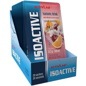 Activlab Isoactive Isotonic met vlierbes, Kersenbloesem met sinaasappel - 20 Zakjes
