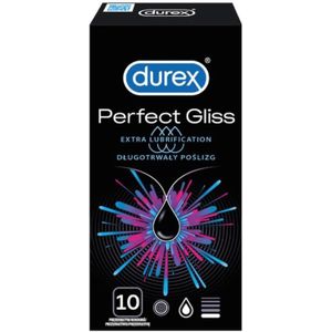 Durex Perfect Gliss Extra Lubrification Condooms - 10 stuks