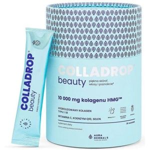 Aura Herbals Colladrop ® Beauty HMG Collageen 10 000 mg, Ananas - 30 Zakjes