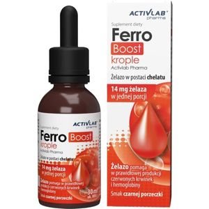 Activlab Pharma FerroBoost IJzer in druppels, Zwarte bes - 30 ml