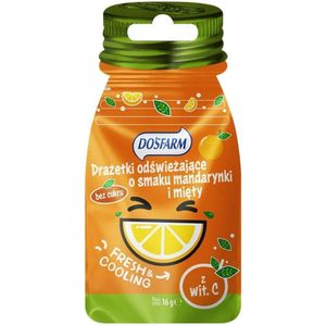 Dosfarm Verfrissende dragees met vitamine C, Mandarijn en munt - 16 g
