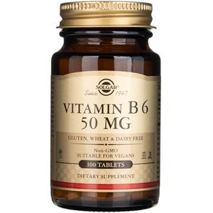 Solgar Vitamine B6 50 mg - 100 tabletten
