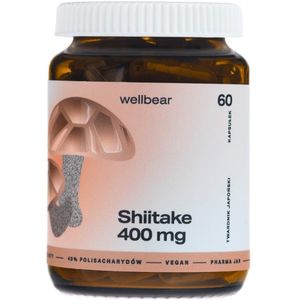 Wellbear Shiitake 400 mg - 60 Capsules