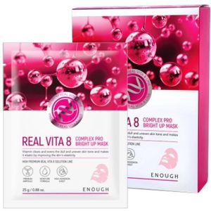 Enough Real Vita 8 Masker met Vitamine Complex - 10 Stuks