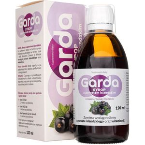 Garda siroop met IJslandse lichen, Zwarte bes - 120 ml