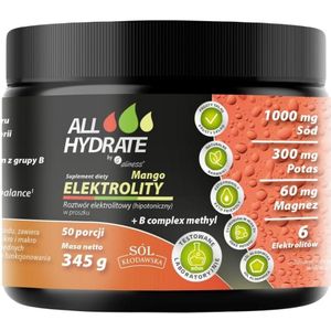Aliness ALLHydrate Electrolyten + B-Complex Methyl, Mango - 345 g