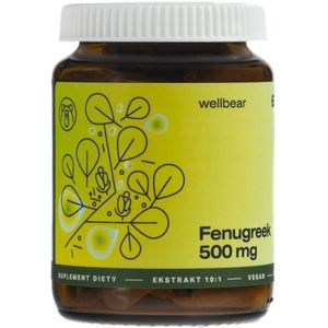 Wellbear Fenegriek 500 mg - 60 Capsules