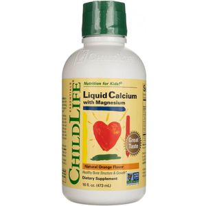 ChildLife - Vloeibaar Calcium - Natuurlijke Sinaasappelsmaak - 473 ml