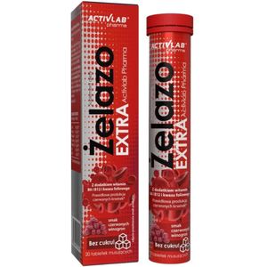 Activlab Pharma IJzer Extra + Vitaminen, Druif - 20 bruistabletten