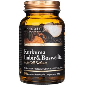 Doctor Life Kurkuma,g ember en Boswellia - 60 plantaardige capsules