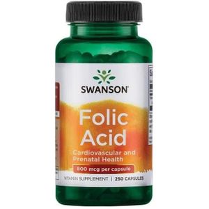 Swanson Foliumzuur 800 mcg - 250 Capsules