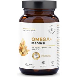 Aura Herbals Omega+ Vitamine D3 2000 IE - 60 Capsules