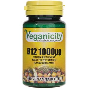 Veganicity Vitamine B-12 1000 mcg - 90 tabletten